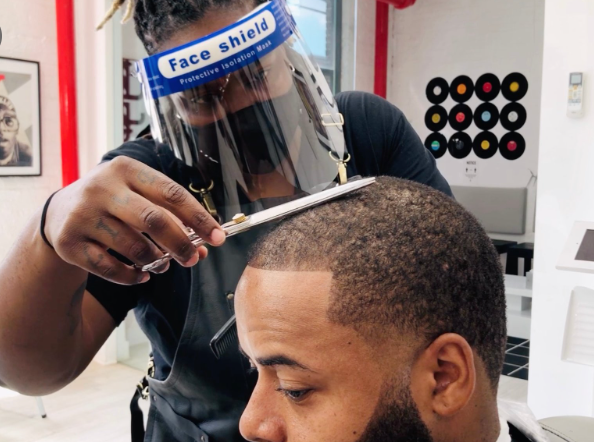 free face shields for barbers from barberevo